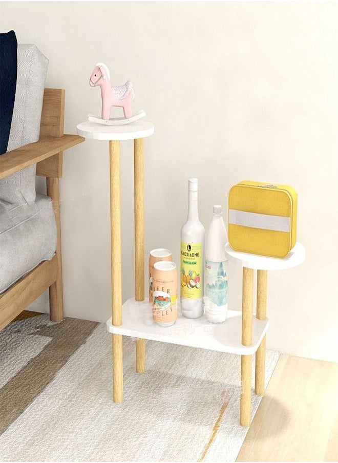fashionhome رف شرفة داخلي متعدد الطوابق على الطراز الأوروبي لتزيين غرفة المعيشة المنزلية  - Image 2