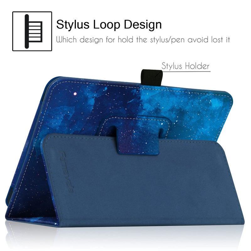 Famavala Folio Case Cover for 7-Inch Fire 7 Tablet (12th Generation, 2022 Release) Not Fit for Previous 7th/9th Genration (Blugaxy) - Image 5