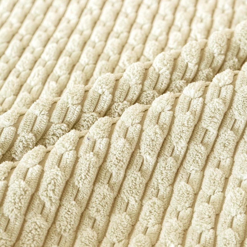 Cozoomy مجموعة من 4 أغطية وسائد زخرفية باللون الأصفر الزيتوني الأزرق المخضر مقاس 24x24 بوصة من قماش الكوردرواي للسرير والأريكة والكنبة وغرفة المعيشة، أغطية وسائد مربعة ناعمة - Image 5