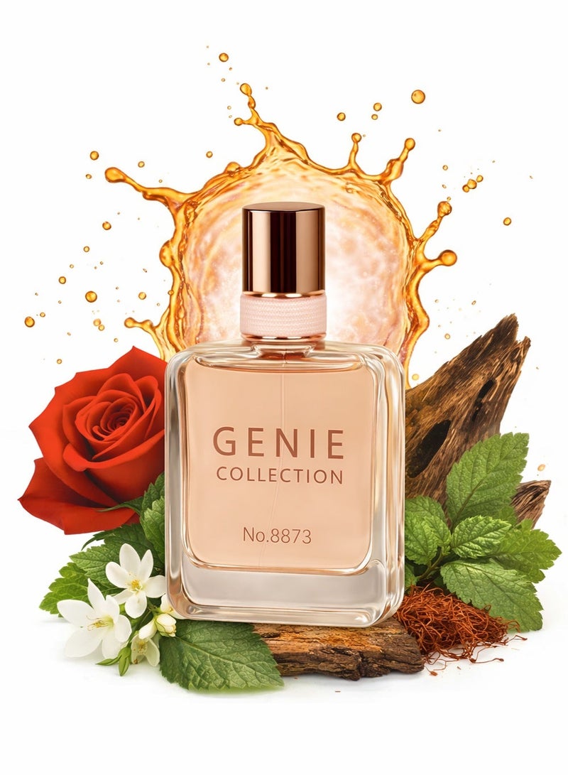 Genie Collection Long Lasting Luxury Women’s Perfume Genie Collection No. 8873 | Rose Water, Patchouli & Iris Blend – 25ml - Image 1