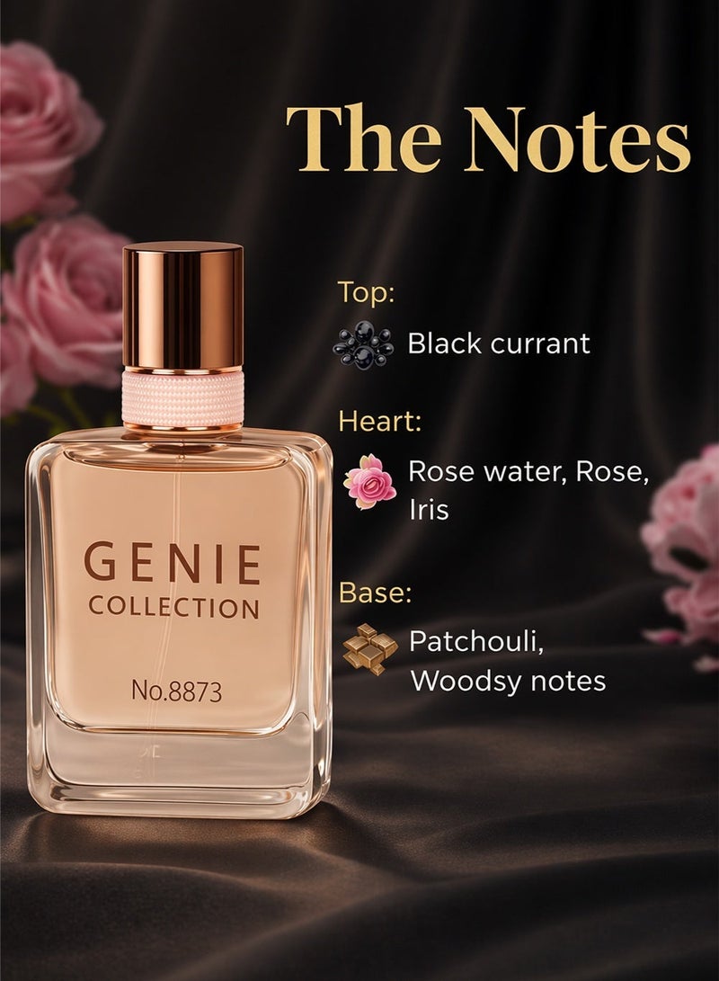 Genie Collection Long Lasting Luxury Women’s Perfume Genie Collection No. 8873 | Rose Water, Patchouli & Iris Blend – 25ml - Image 2