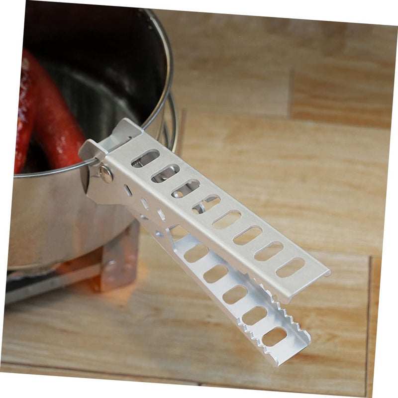 Smooth Edge Pot Clamp Gripper for Hot Pan Camping Cookware Holder - Image 5