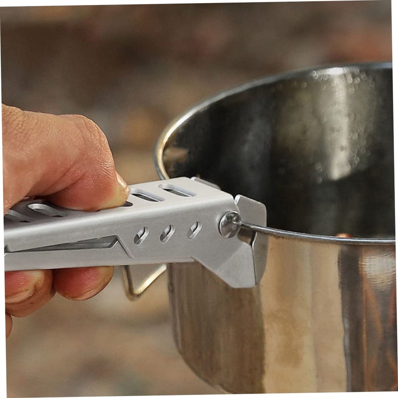 Smooth Edge Pot Clamp Gripper for Hot Pan Camping Cookware Holder - Image 4