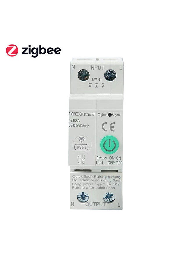 Generic Zigbee Intelligent Circuit Breaker Wireless Mobilephone APP Remotely Control Home Automation Equipment with Voice Control Function  - Image 1