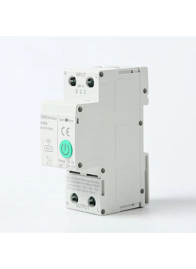 Zigbee Intelligent Circuit Breaker Wireless Mobilephone APP Remotely Control Home Automation Equipment with Voice Control Function