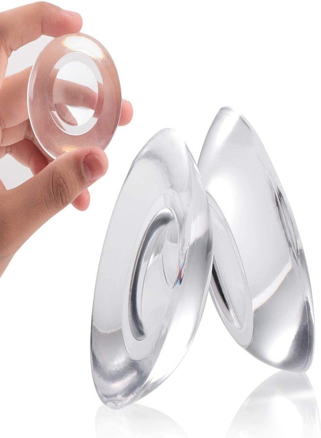 Tirmokaso Wall Protector Rubber Stopper 6 Pcs Clear Round Door Knob Cover Self Adhesive Bumpers Guard from Doors Handle Door Stop Stick On Cabinet Furniture Corner Refrigerator Protectors - Image 1