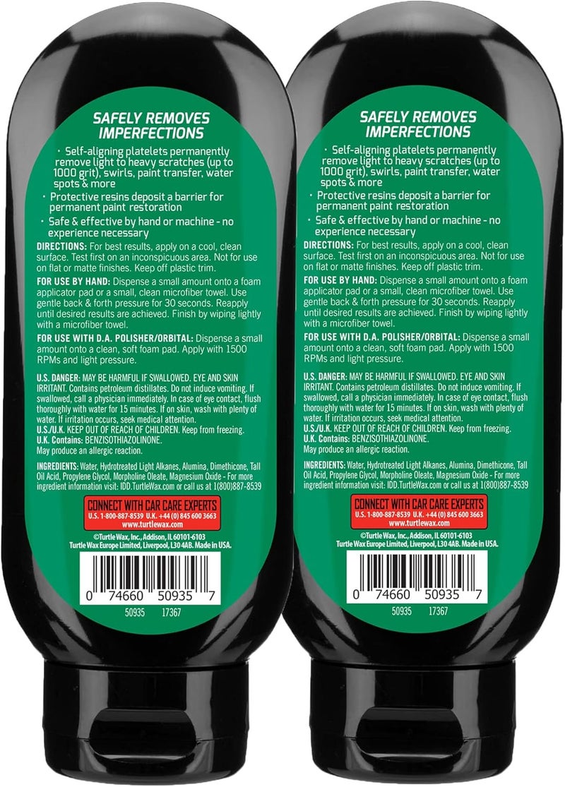 TurtleWax Scratch Repair and Renew, Car Scratch Remover, Tackles Swirl Marks, Paint Transfer, Headlight Oxidation, Water Spot Remover for Cars, Safe for All Paint Colors, 7oz (Pack of 2) - Image 2