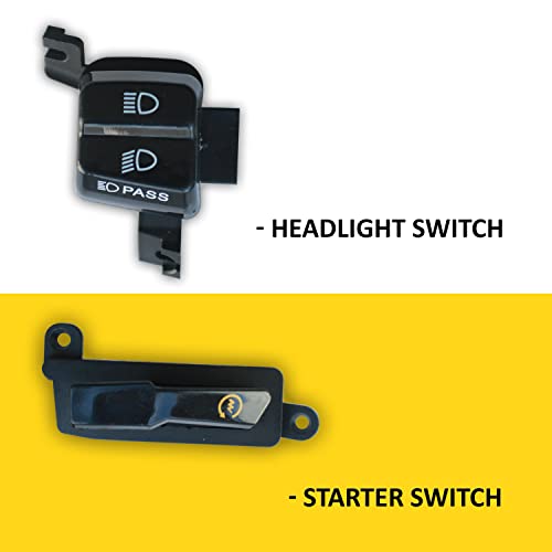 NIKAVI Bike Switches for Hero Maestro/Destiny – Start, Horn, Headlight, Indicator, Dim/Dip Modular Switch Set (MS21+MS22+MS23+MS24) – Waterproof, ABS, 12V Compatible - Image 2