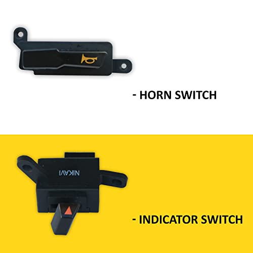 NIKAVI Bike Switches for Hero Maestro/Destiny – Start, Horn, Headlight, Indicator, Dim/Dip Modular Switch Set (MS21+MS22+MS23+MS24) – Waterproof, ABS, 12V Compatible - Image 3