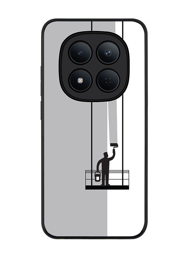 For Xiaomi Redmi Note 15 Pro 5G Case,Slim fit Camera Protection, Shockproof Thin Phone cover  - Paint Hanger (Grey)