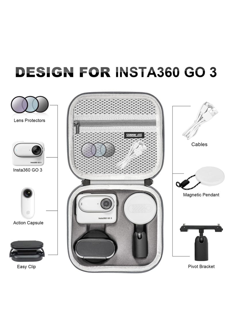 Carrying Case for Insta360 GO 3 Action Storage Bag Mini Protective Case Compatible for Insta360 GO 3 Action Camera Accessories  - Image 2