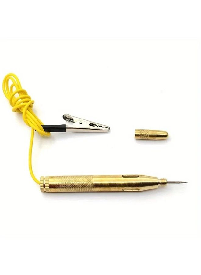 Automotive Circuit Fuse Voltage Test Pen 6V 12V 24V Golden Silvery No Battery Needed Durable Copper Construction Car Electrical Diagnostic Tool Battery Tester - Image 5