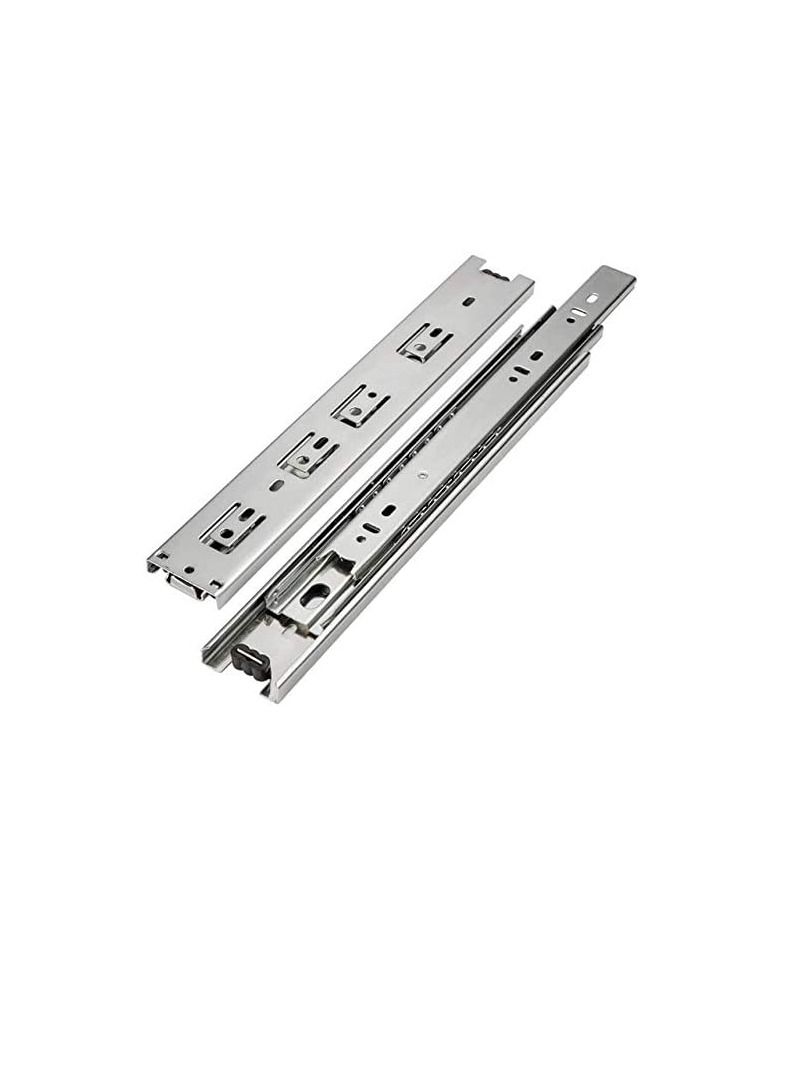 Steel Ball Bearing Drawer Runner Cabinet Rail For Computer Table Clothing Cabinets (12 inch)  - Image 1