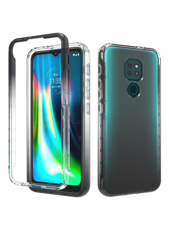 اس-توب جراب لهاتف Motorola Moto G9 Play مقاوم للصدمات شفاف للغاية بلونين متدرجين متغيرين من مادة PC+TPU بألوان الحلوى جراب واقٍ للهاتف - Image 1