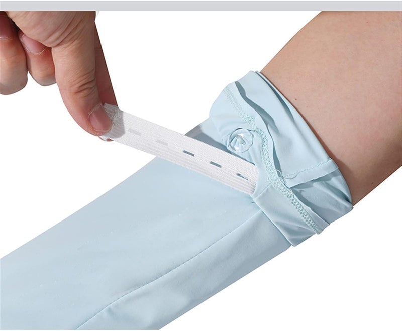 Zebroc 2 PCS Hand Gloves Sleeve for UV Sun Protection, Anti-UV Breathable Sunscreen Driving Glove Cooling Arm Full Finger Sleeves Brace, Car Driving Long Glove Arm Sleeve - Image 3