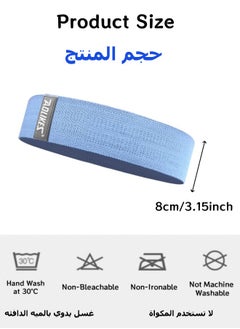 Generic Exercise Band, Fitness Band 120lbs Resistance Band Workout Band Resistance Loop Working Out Glute Band Squat Band Elastic Stretch Band for Trainers, Bootcamp, Gym for Men and Women (Light Blue)  - Image 2