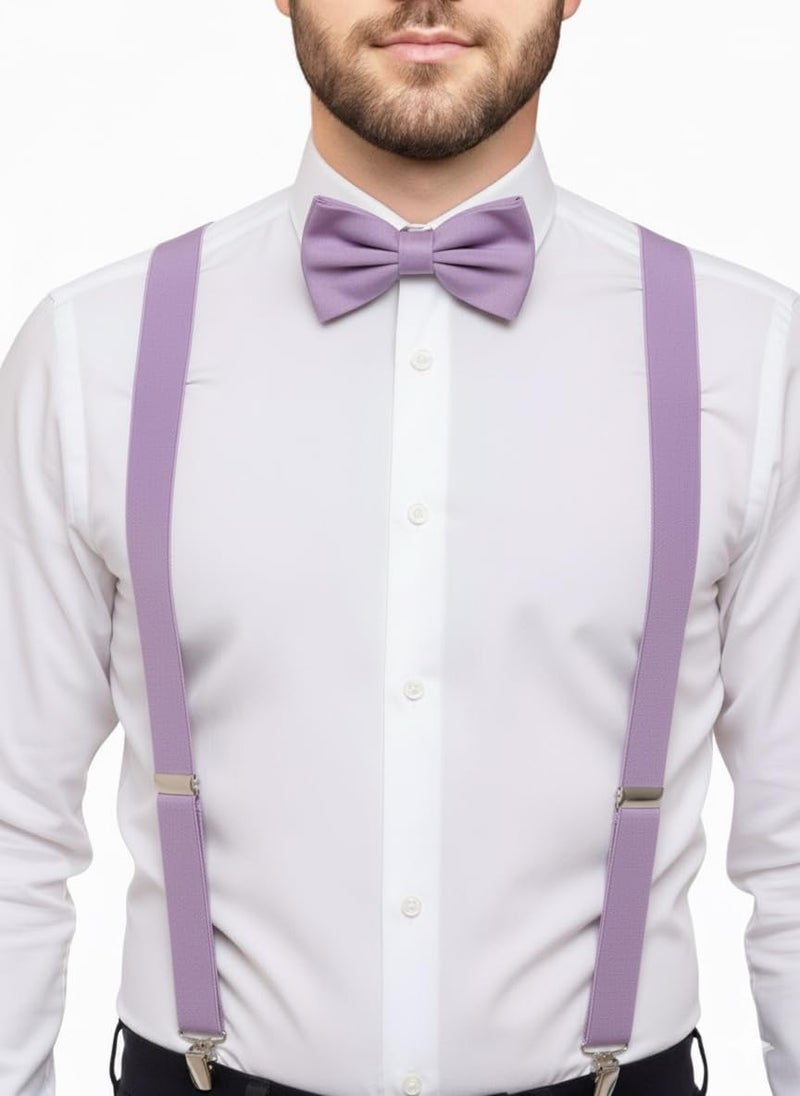 Trilece Men’s Suspenders and Bow Tie Set – Adjustable Y-Back Suspenders with Matching Bow Tie for Weddings and Formal Wear - Image 5
