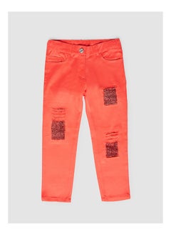 Plain Mid-Rise Pants