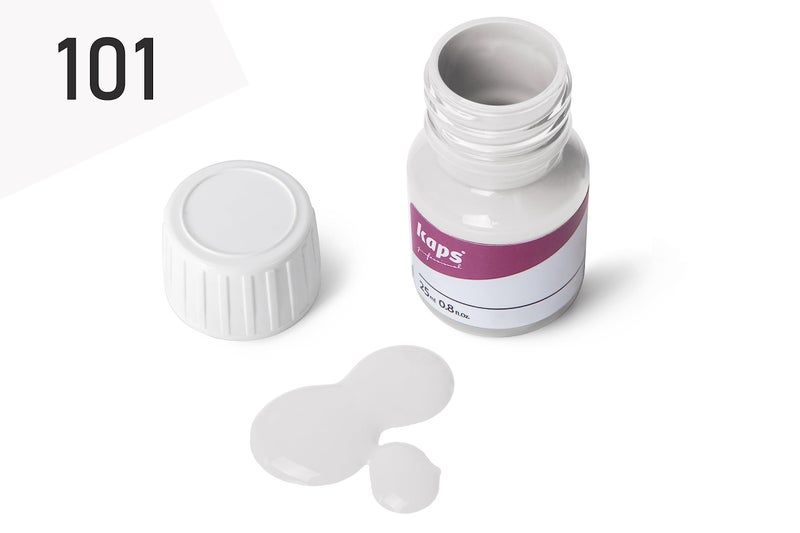 Kaps Dye Paint for Leather Shoes and Bags with Sponge and Brush, Kaps Super Color, 70 Colors (101 - White) - Image 3
