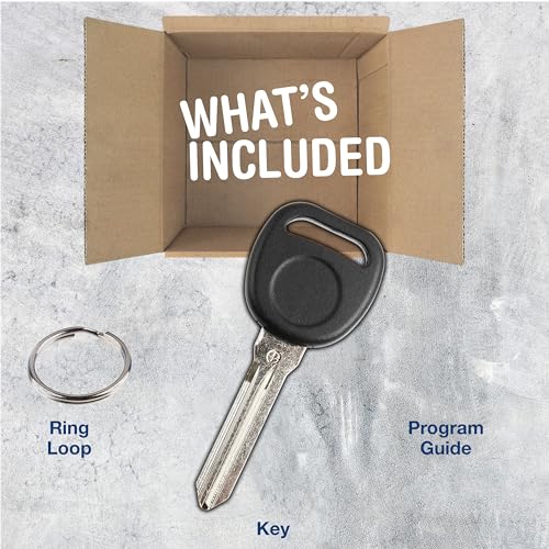 KeylessOption Car Key Replacement for 2004 2005 2006 2007 2008 2009 2010 2011 2012 2013 2014 2015 2016 2017 Buick Cadillac Chevrolet ChevyGMC, B111-PT 46 Chip Circle +, Programming Guide Included - Image 2