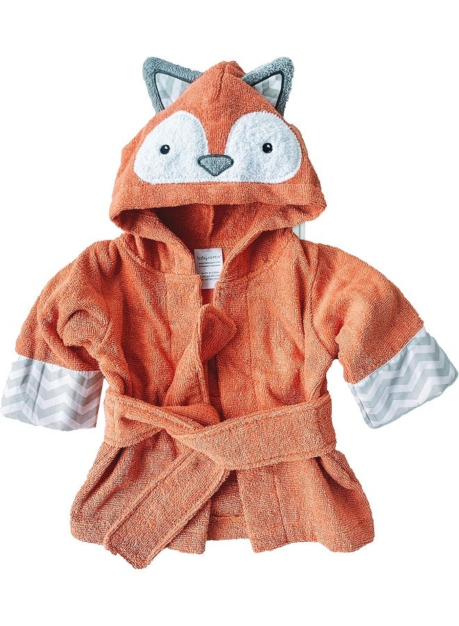 Baby Aspen Rub-a-dub, Fox in the Tub Fox Hooded Baby Bath Towel/Baby/Toddler Robe - Image 1