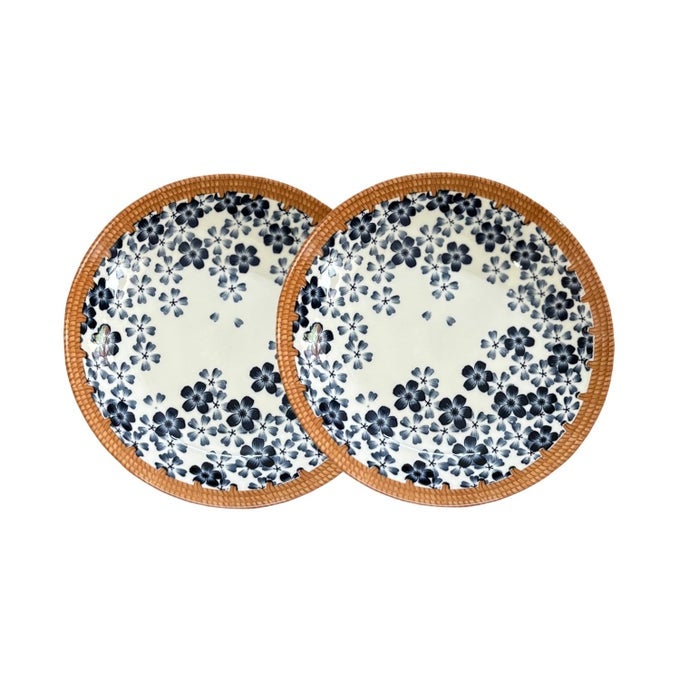 8 INCH PORCELAIN DINNER PLATES CERAMIC PLATES FOR SALAD APPETIZER PASTA STEAK SERVING PLATES FOR PARTIES RESTAURANT SET OF 2