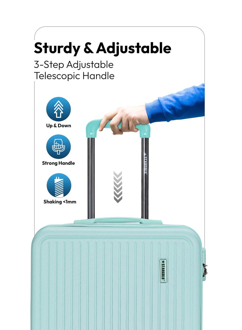 Stargold Single Hardside Spinner 4 Wheels Cabin Trolley Luggage With Number Lock 16 Inches - Image 5