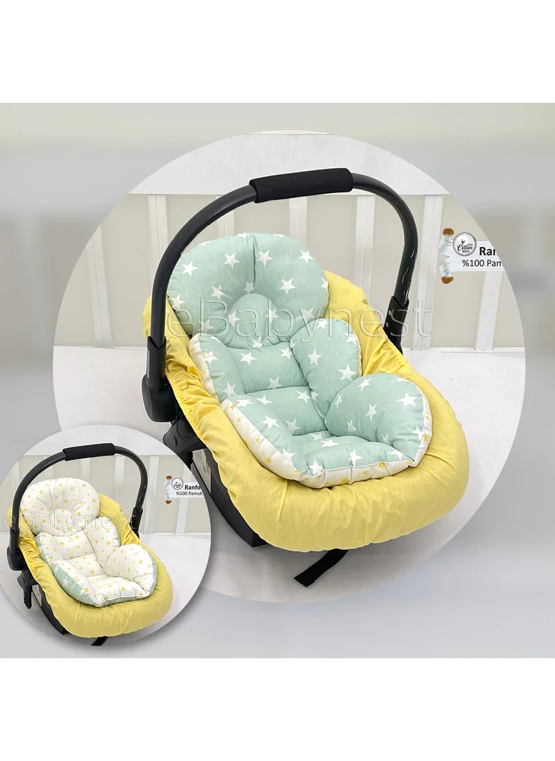 Ebabynest Bigstar Series Water Green Stroller Bottom Cushion