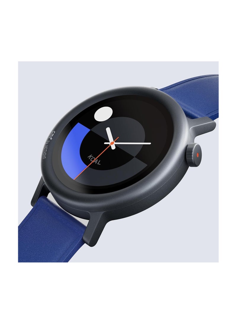 cmf by NOTHING Watch Pro 2, 1.32" AMOLED Display, Built-in multi-system GPS, 120 Sports Modes, Smart Sleep Algorithm, Bluetooth calling with AI noise reduction, MENA Version Blue