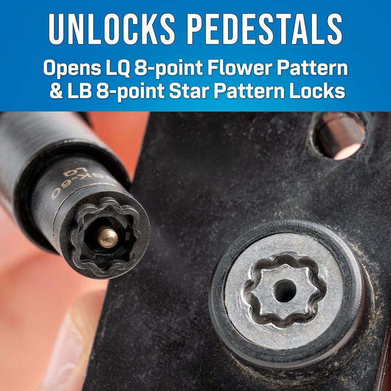 Jonard Tools SSK-60 Slam Lock Star Key for LQ & LB Patterns - Image 1