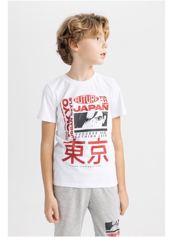 DeFacto - Boy Regular Fit Crew Neck Knitted Pyjamas -2 Pieces - Image 1