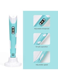 Executive LLC Image Create Print Upgraded 3D Pen Blue Smart Intelligent Drawing doodler 3D Pen for Teens Adults Creators  - Image 3