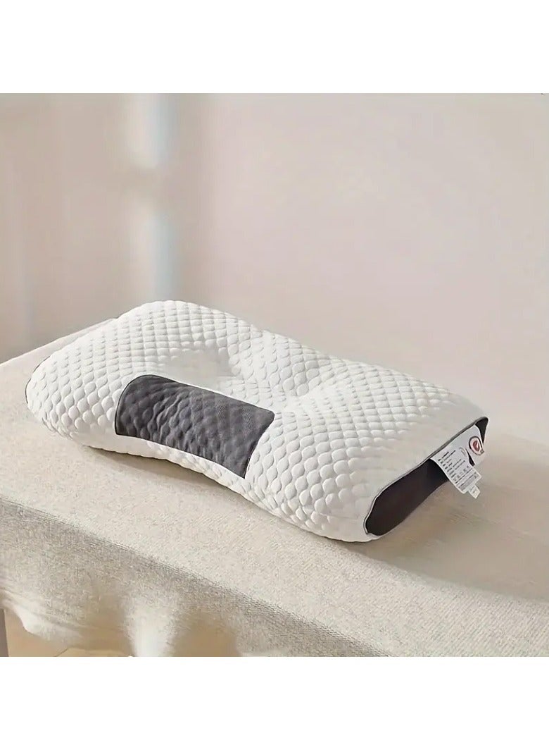 DubaiGallery 2pc Light Luxury Knitted Cotton Spa Massage Pillow Honeycomb Partition Pillow Core Home Sleep Single Person Neck Pillow Specially Used For Hotels  - Image 4