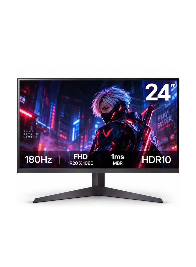 عرب جيمرز حزمة كمبيوتر ألعاب متكاملة مع Intel Core i5-12400F، بطاقة رسومات NVIDIA GeForce RTX 5060 Ti 8GB، ذاكرة وصول عشوائي 16GB، قرص NVMe SSD سعة 1TB، شاشة FHD 180Hz بحجم 24 بوصة، لوحة مفاتيح، ماوس، سماعة رأس، ومكبر صوت RGB - ويندوز 11 برو، أسود - Image 3