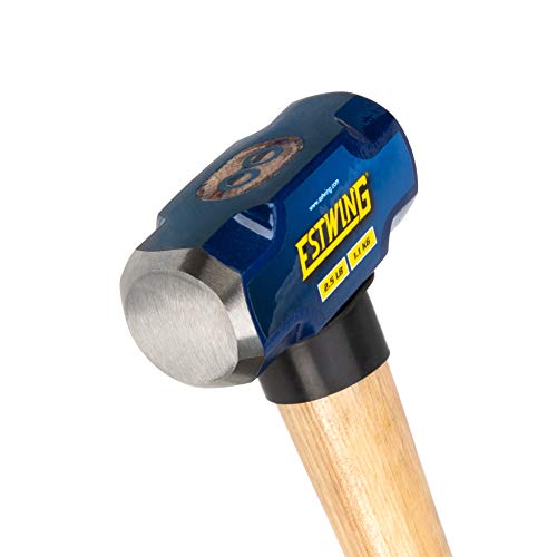 Estwing Sledge Hammer 1.1 Kg, 16" US Hickory Wood Handle | For Heavy demolition work, bending metals etc.| Tough Drop Forged Head | ESH-216W - Image 2