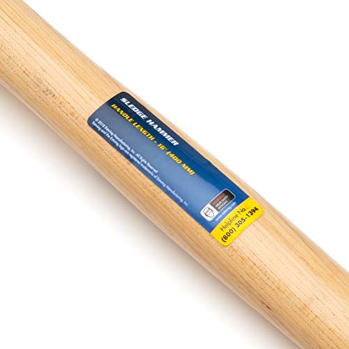 Estwing Sledge Hammer 1.1 Kg, 16" US Hickory Wood Handle | For Heavy demolition work, bending metals etc.| Tough Drop Forged Head | ESH-216W - Image 4