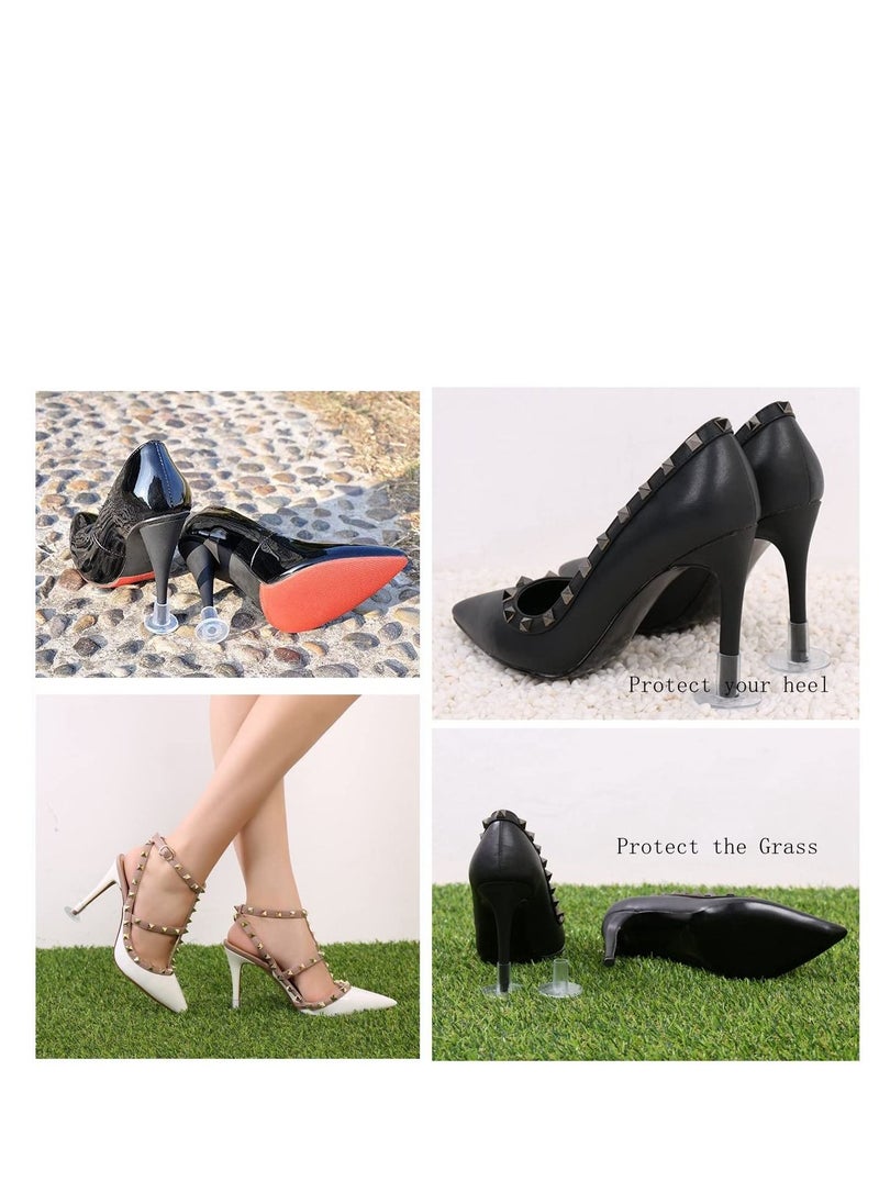 Generic - 30 Pairs Clear High Heel Protectors for Shoes, Stoppers for Walking on Grass, Small/Middle/Large - Image 1
