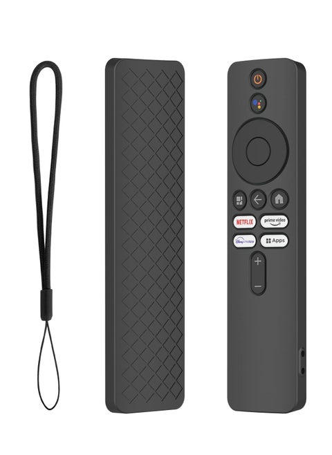 Protective Case For Xiaomi Mi TV Box S 2nd Gen Shockproof Protector Shell For Mi TV Stick Remote Control Replacement Shell (Black)