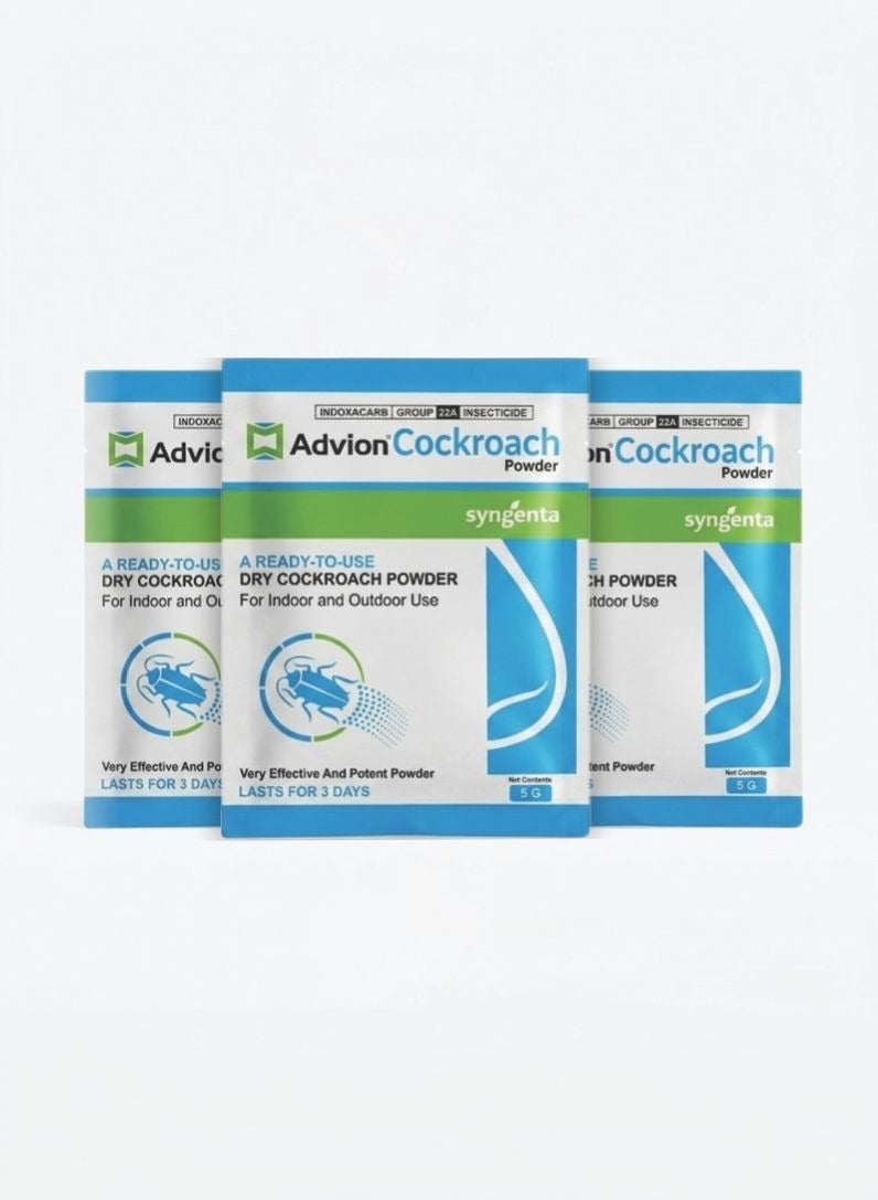 Advion Cockroach Powder 5g – Ready-to-Use Dry Cockroach Killer for Indoor & Outdoor Use Pack of 3