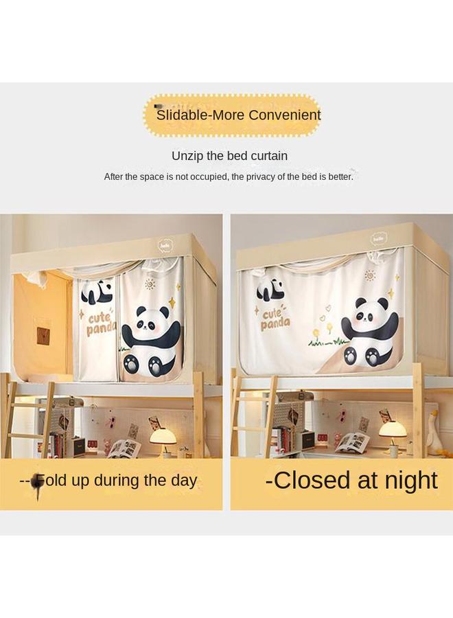 Bluejw Strong Shading Bed Curtain Student Dormitory Room Color Mosquito Net Integrated 2 M Long Upper And Lower Bunk Universal 90x 200 Uncoated - Image 4