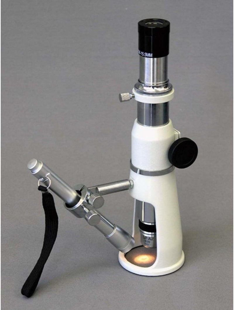 AmScope AmScope H2510 Handheld Stand Measuring Microscope 20x50x100x Magnification 17mm Field of View Includes Pen Light  - Image 3