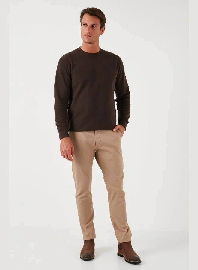 Buratti  Buratti Slim Fit Crew Neck Cotton Sweater Men's SWEATER 456201 for Men | Best Price UAE