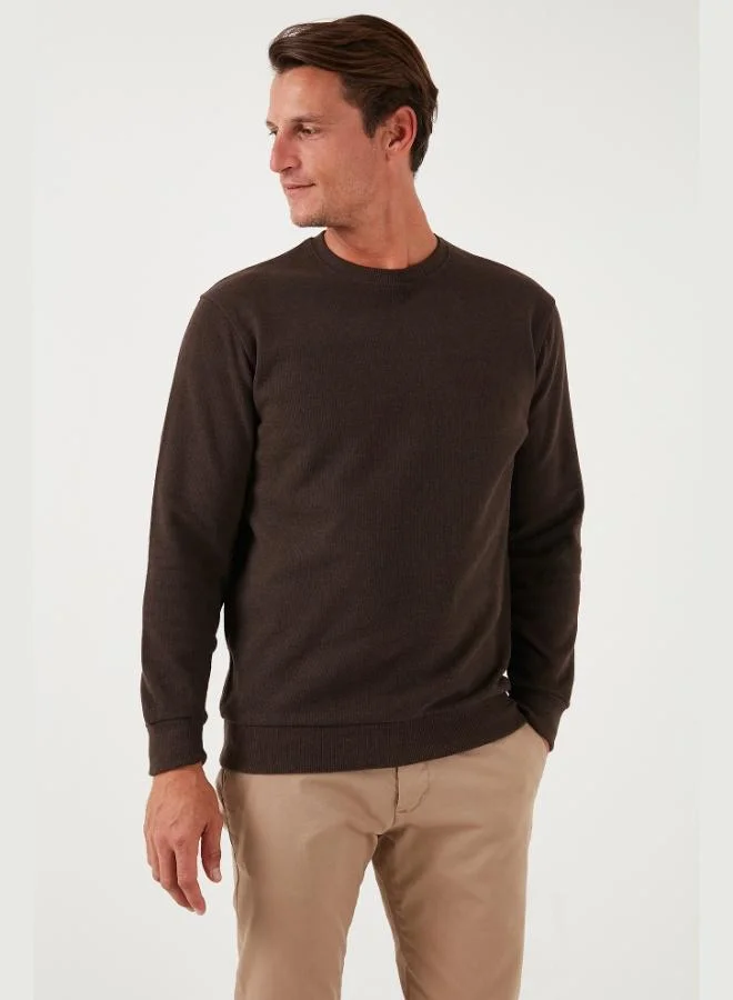 Buratti  Buratti Slim Fit Crew Neck Cotton Sweater Men's SWEATER 456201 for Men | Best Price UAE