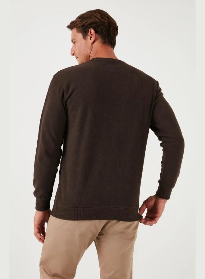 Buratti  Buratti Slim Fit Crew Neck Cotton Sweater Men's SWEATER 456201 for Men | Best Price UAE