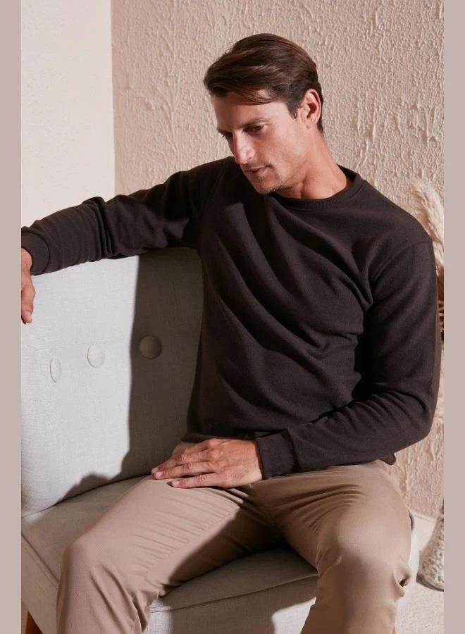 Buratti  Buratti Slim Fit Crew Neck Cotton Sweater Men's SWEATER 456201 for Men | Best Price UAE