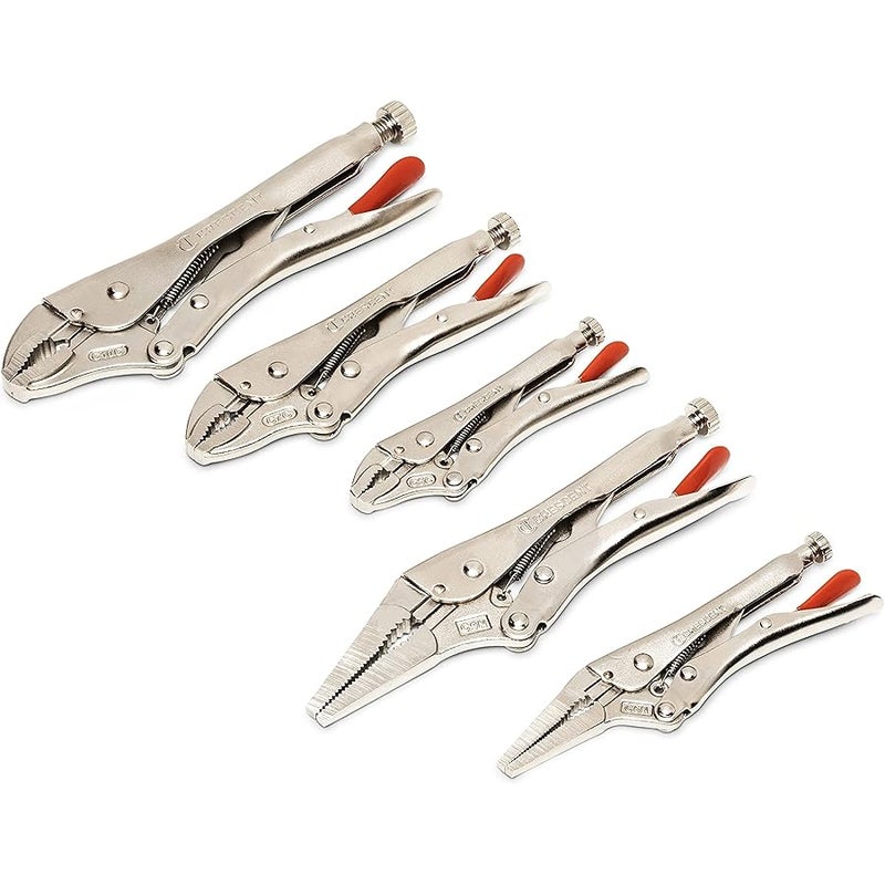 Crescent 5 Pc. Curved and Long Nose Locking Plier Set - CLP5SETN-08 - Image 1