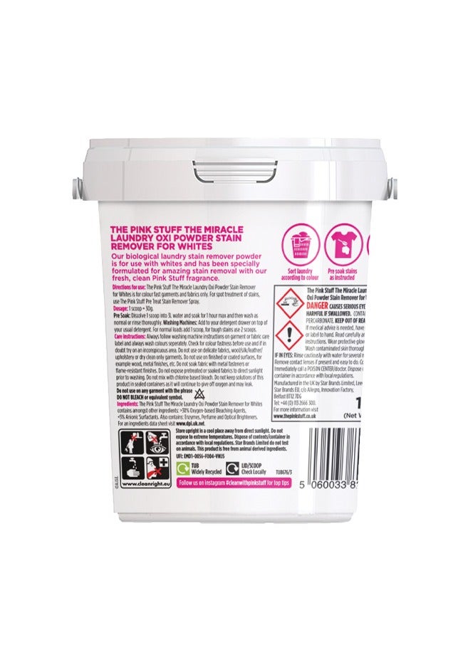 Stardrops Stardrops The Pink Stuff Miracle Laundry Oxi Powder Stain Remover for Whites, 1 kg  - Image 2