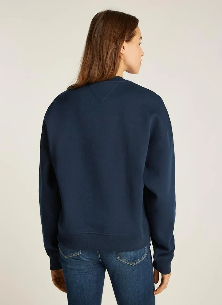 TOMMY JEANS Crew Neck Logo Sweatshirt