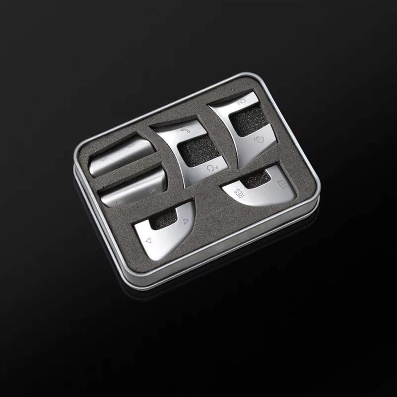 QASULER Steering Wheel Button Decoration Trim - Image 2