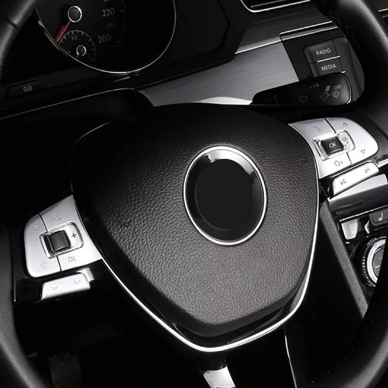 QASULER Steering Wheel Button Decoration Trim - Image 3